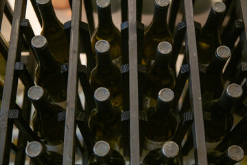 Wine rack stocked
