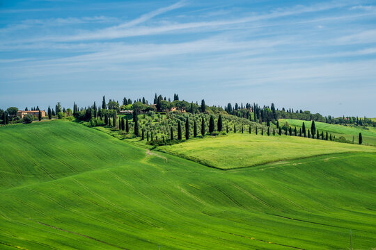 Beautiful Toscany landscape view in Italy