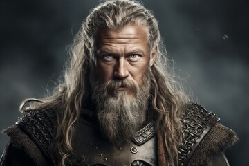 Brave and strong viking. Beautiful illustration picture. Generative AI