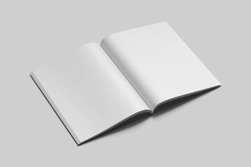 Blank A4 Magazine Mockup