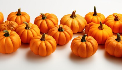 Obraz premium pumpkins isolated on white background