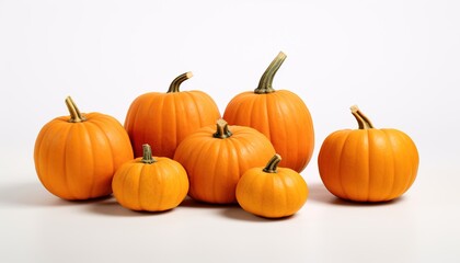 Fototapeta premium pumpkins isolated on white background