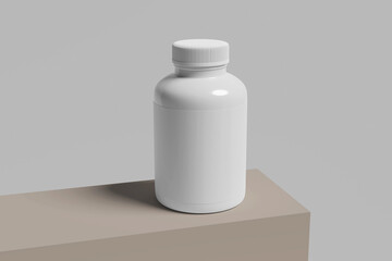 Blank Pills Bottle Mockup