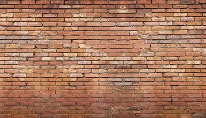 Painted old brick Wall panoramic background