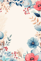 cherry blossom on white paper background with copy space for text
