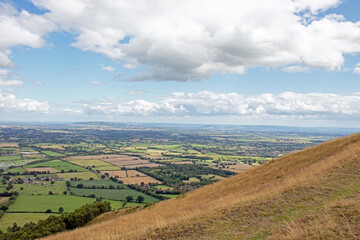 Summertime in the Malvern hills of England.