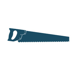 Handsaw svg cut file. Isolated vector illustration.