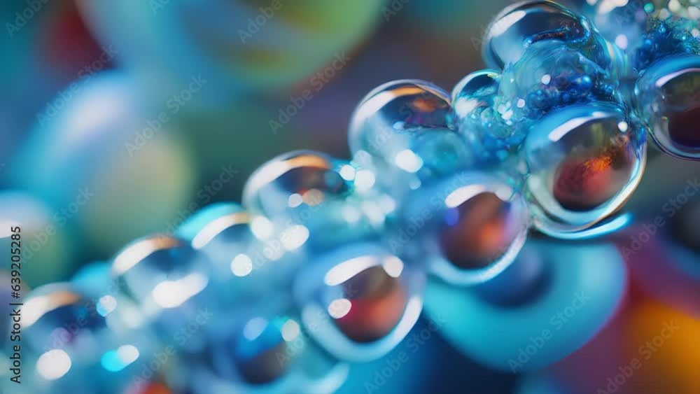 Poster a macro microscope video of rrna is a detailed view of the molecular structure responsible for the e