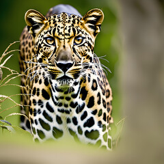 Fototapeta premium close up of a jaguar