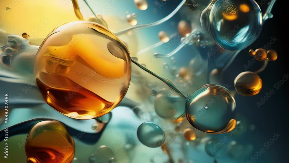 Poster a microscopic view of extracellular fluid reveals multiple components cells small particles and a vi