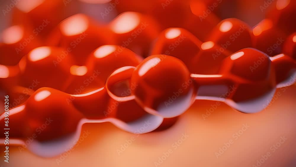 Poster is an upclose macro photo of the active site of an enzyme molecule. here the bonds between atoms are