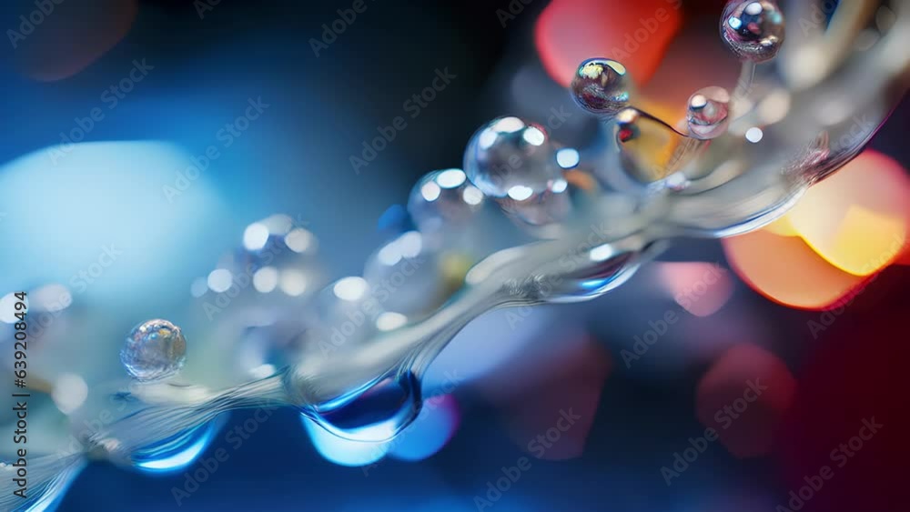 Poster a macro microscope video of glycolipids would show a molecule consisting of a hydrophilic head a hyd