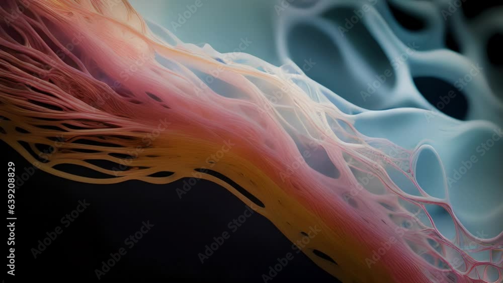 Poster microscopic microfilaments with their writhing structure and intricately knit lattices are some of t