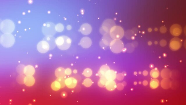 Bright Bokeh Lights Background Animation with Seamless Loop
