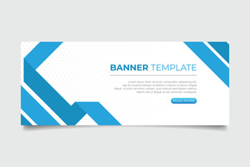 Abstract banner with modern shapes