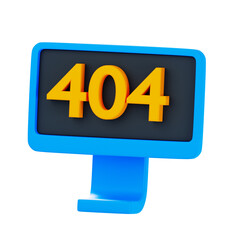 3D 404 Illustration