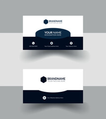 Professional smart blue corporate business card minimal design.Both of side design by minimal style mind .New generation Smart design for smart person.Blue and white combination Business card.Smart 