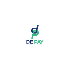 De pay logo design for finance business
