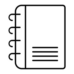 Notepad Outline Icon