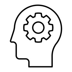 Human Knowledge Outline Icon