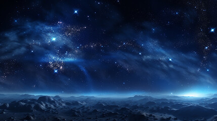  background with nebula and stars, environment map.