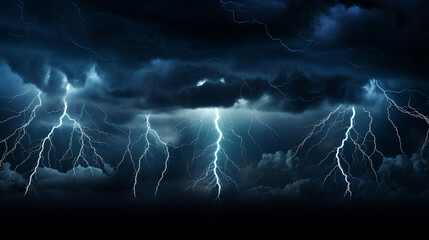 dark lightning storm with lightning. 