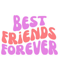 Best Friend vector,Elements and Craft Design.