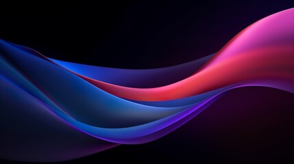 Fototapeta premium Abstract background with waves, Generative AI