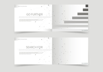 Fototapeta premium Abstract polygonal geometric shape. Molecule structure style with connect dots and lines. Vector brochure design. Plexus dynamic background