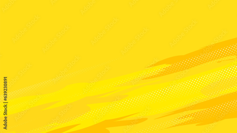 Poster yellow abstract background with speed moving style in concept art.