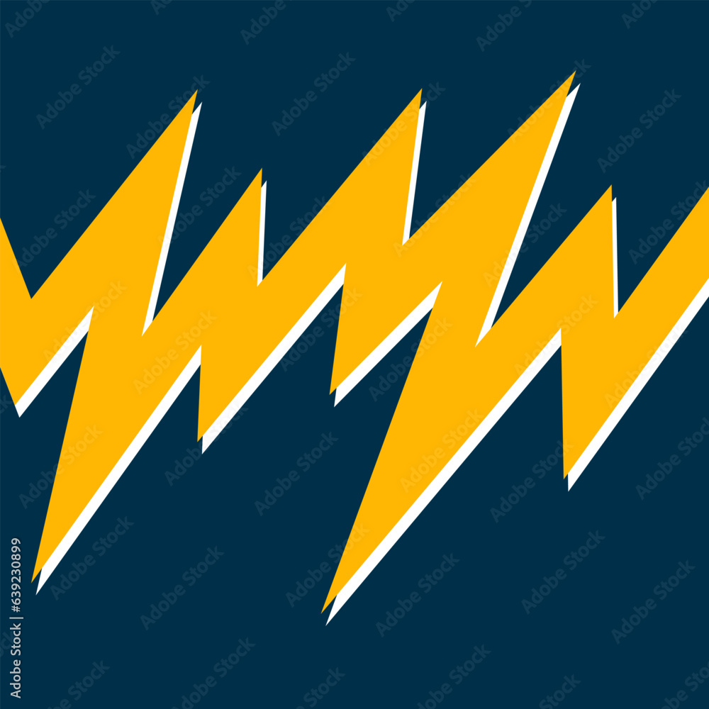 Poster dark background with yellow squiggly lines as the main element.