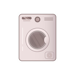 retro style washer, dryer, home appliance illustration