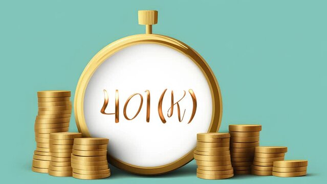 National 401(k) Day Text Animation in Gold Color. Great for 401(k) Day Celebrations, for banner, social media feed wallpaper stories