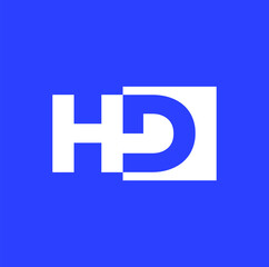 Obraz premium HD brand name vector monogram. HD illustration.