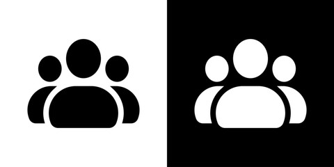 Group icon vector. Subscriber people sign symbol