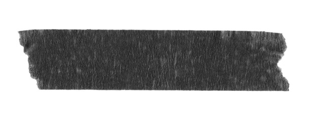 black sticker paper tape washi tape high quality isolated	
