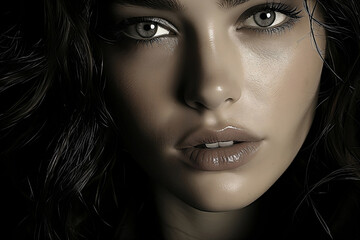 Fototapeta premium Vogue style photo of sensual woman