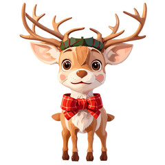 Set of Happy Santa Claus in red clothes. Realistic 3d face compatible doodle emoji elements. Collectibles Isolated on white background for Christmas festive design. Vector illustration