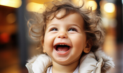 Cute and Adorable: Happy Laughing Baby