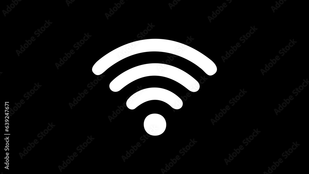 Poster wifi wireless internet signal flat icon. wi-fi signal symbol. internet connection. wi-fi point icon 