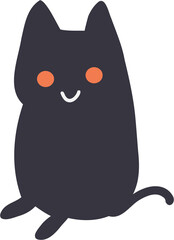 freehand drawing of Halloween ghost.