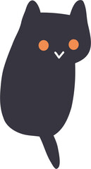 freehand drawing of Halloween ghost.