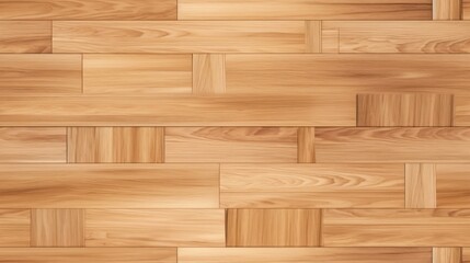 Fototapeta premium Seamless Natural Wood Parquet: Wooden Floor Texture Background