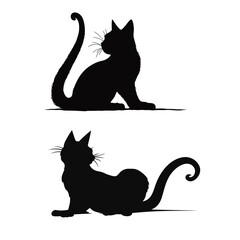 black cat silhouette