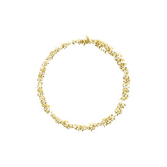 Fototapeta premium Golden Ring | Gold decoration | luxury ring with gold and glitter | elegant accessory for decoration | Gold glitter shiny round circle frame, luxury gold shape illustration element