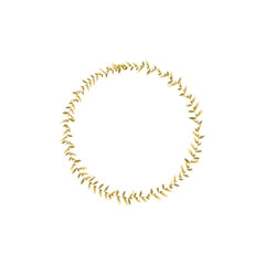 Golden Ring | Gold decoration | luxury ring with gold and glitter | elegant accessory for decoration | Gold glitter shiny round circle frame, luxury gold shape illustration element