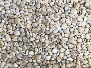 Textured of gravels , Gravels surface background , pebbles detail wallpaper. (selective focus) 