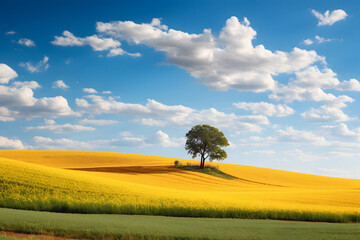 landscape with tree