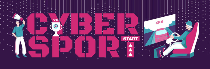 Cybersport Text Concept