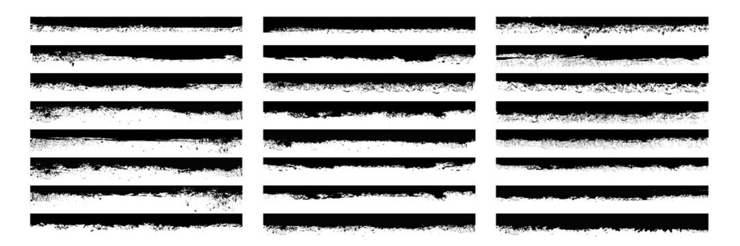 Brush stroke edge Vector Collection